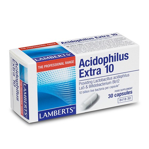 Imagen de Lamberts Acidophilus extra10 8418 30 cápsulas