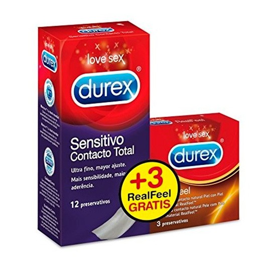 Imagen de Durex preservativo contacto total 12uds+realfeel 3