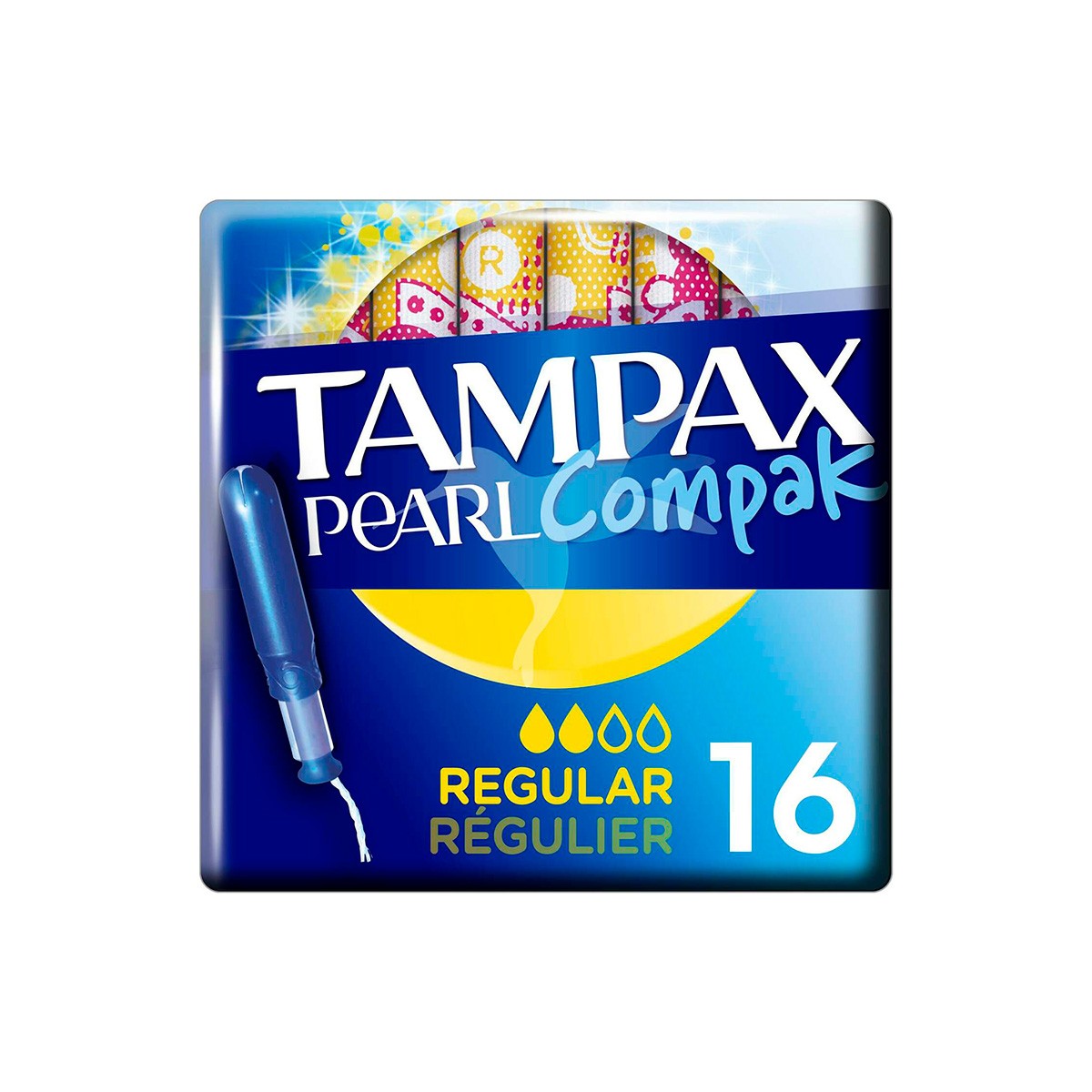 Imagen de Tampax compak pearl tampones con aplicador regular 16u