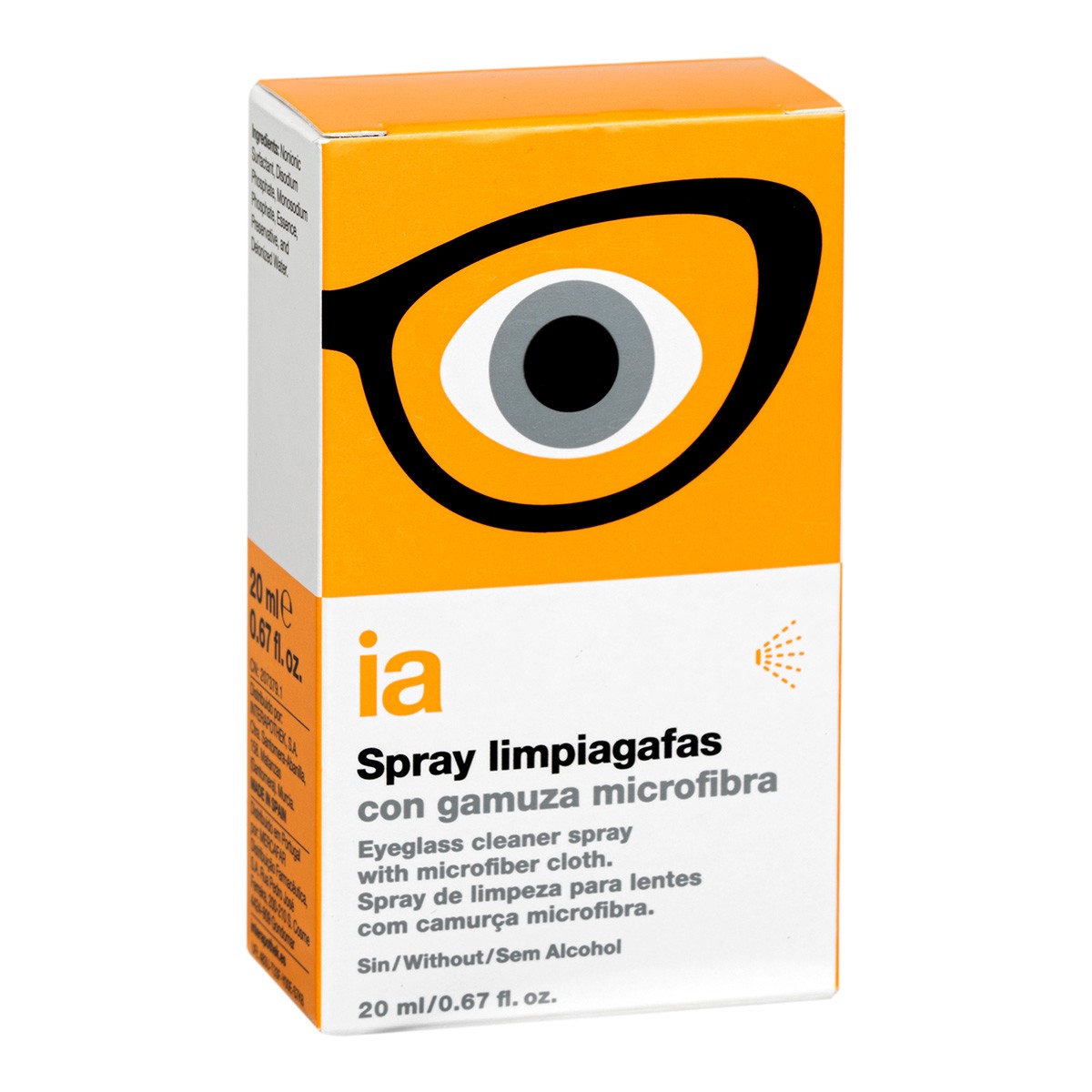 Imagen de Interapothek limpiagafas en spray 20ml + gamuza